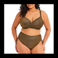 maillot de bain drapé bronze