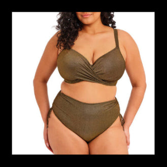 maillot de bain drapé bronze